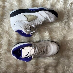 Nike Kids White and Purple Sneakers